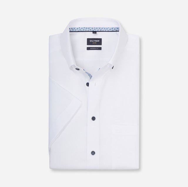OLYMP Kurzarmhemd »Luxor« Businesshemd, modern fit, Button-down-Kragen