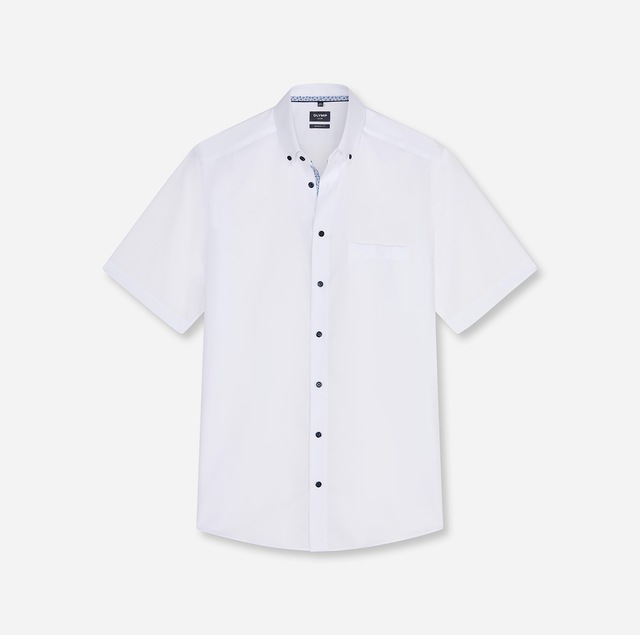 OLYMP Kurzarmhemd »Luxor« Businesshemd, modern fit, Button-down-Kragen