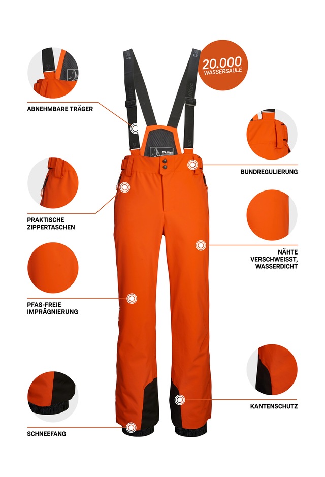 Killtec Skihose »KSW 82 MN SKI PNTS« killtec Skihose: 4-Wege-Stretch, verschweißte Nähte, sehr atmungsaktiv