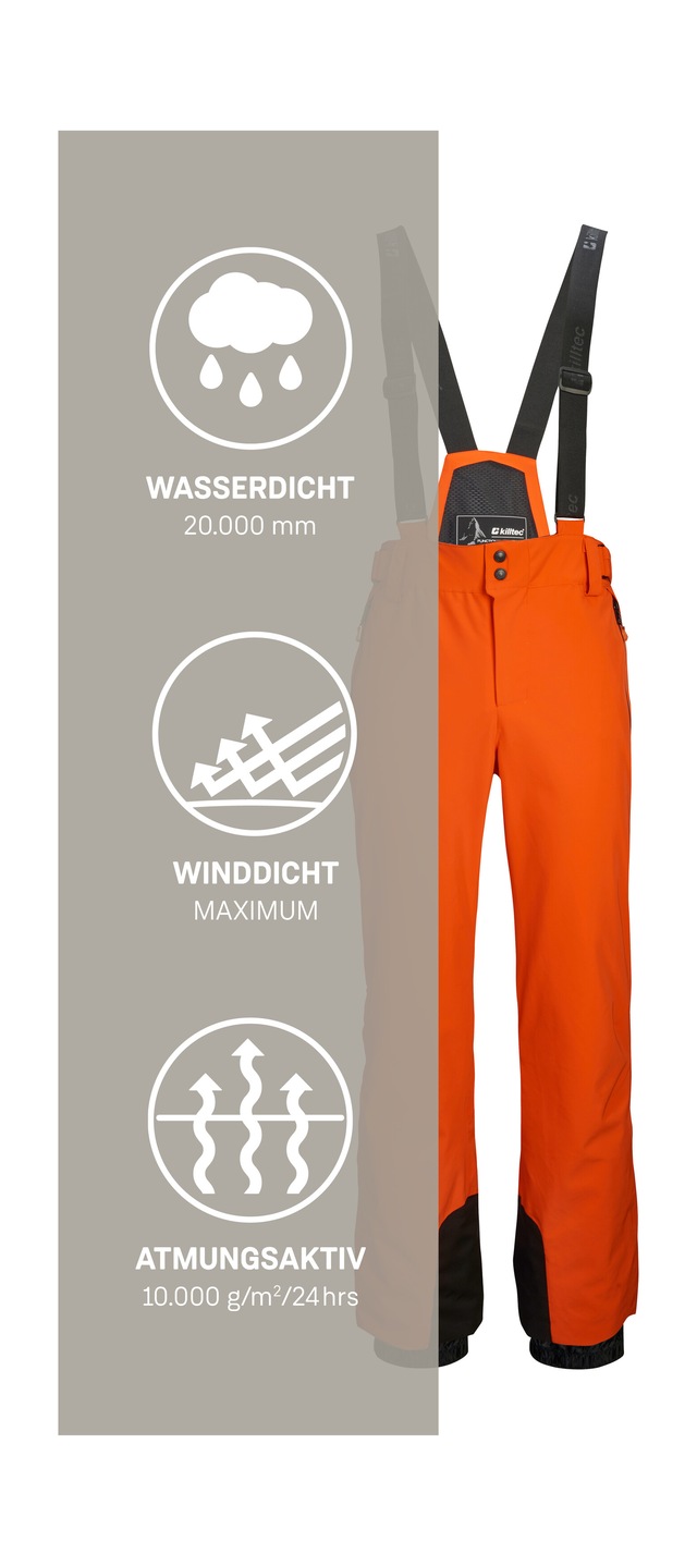 Killtec Skihose »KSW 82 MN SKI PNTS« killtec Skihose: 4-Wege-Stretch, verschweißte Nähte, sehr atmungsaktiv