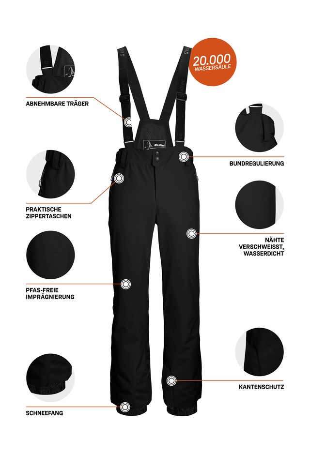 Killtec Skihose »KSW 82 MN SKI PNTS« killtec Skihose: 4-Wege-Stretch, verschweißte Nähte, sehr atmungsaktiv