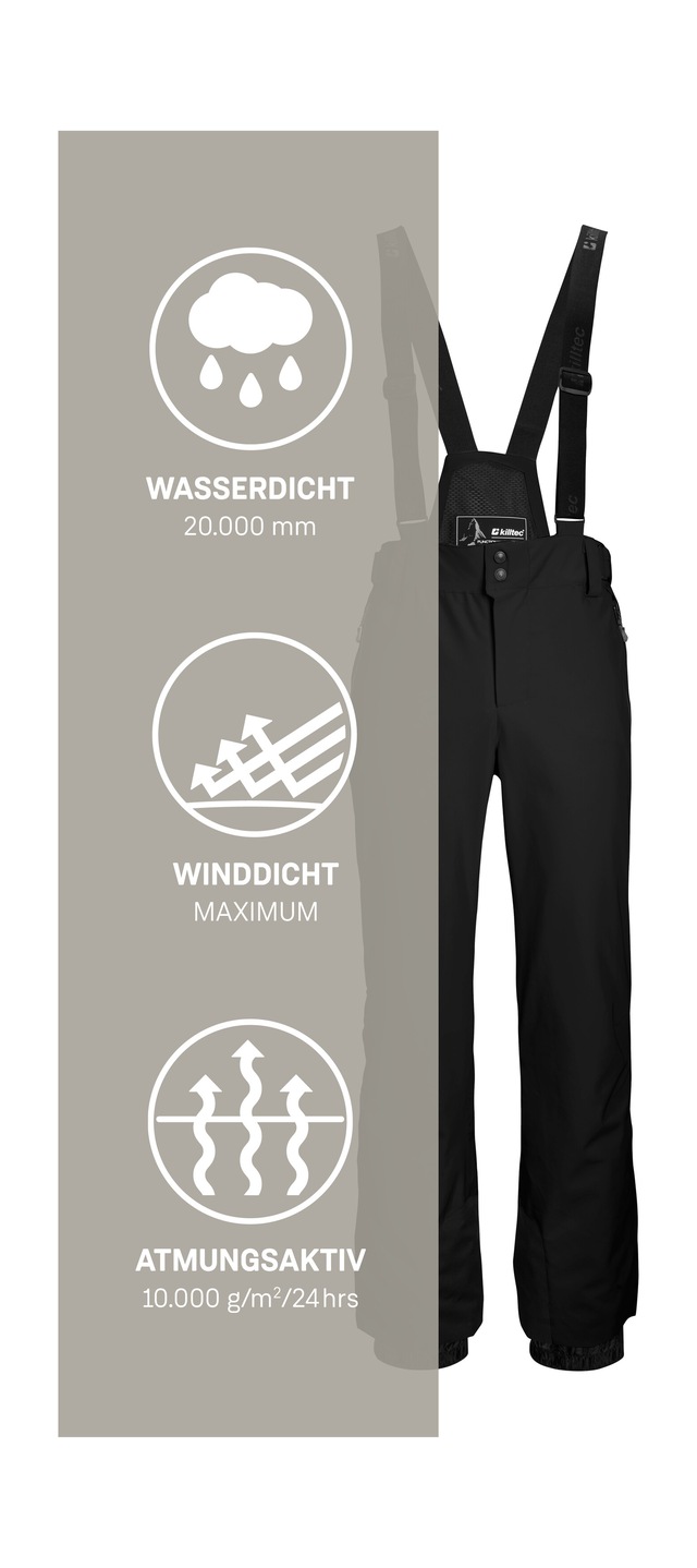 Killtec Skihose »KSW 82 MN SKI PNTS« killtec Skihose: 4-Wege-Stretch, verschweißte Nähte, sehr atmungsaktiv