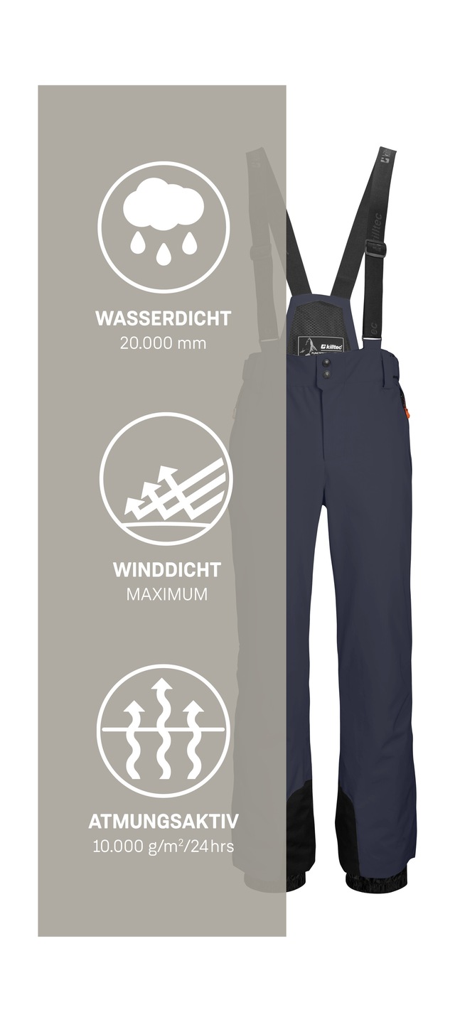 Killtec Skihose »KSW 82 MN SKI PNTS« killtec Skihose: 4-Wege-Stretch, verschweißte Nähte, sehr atmungsaktiv