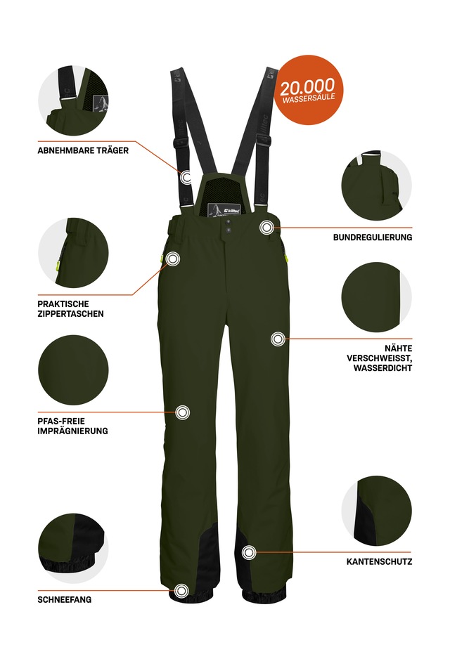 Killtec Skihose »KSW 82 MN SKI PNTS« killtec Skihose: 4-Wege-Stretch, verschweißte Nähte, sehr atmungsaktiv