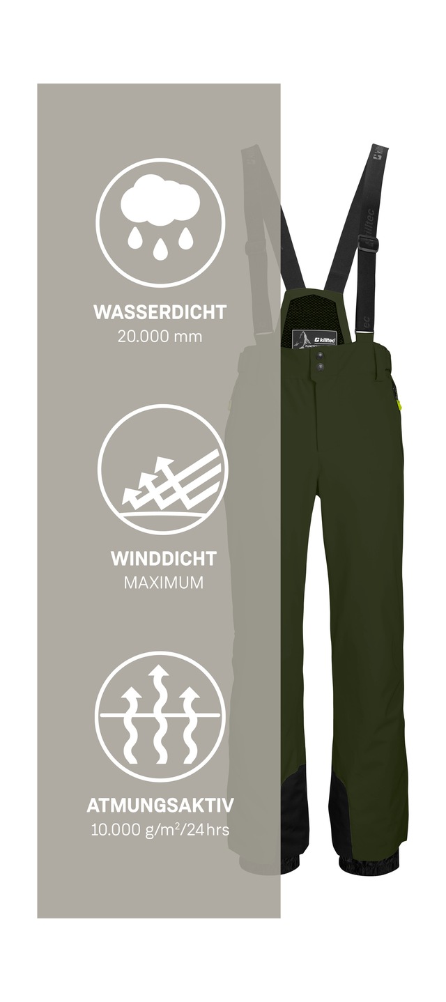 Killtec Skihose »KSW 82 MN SKI PNTS« killtec Skihose: 4-Wege-Stretch, verschweißte Nähte, sehr atmungsaktiv