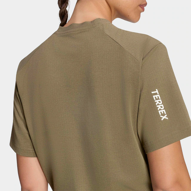adidas TERREX Funktionsshirt »W MT LOG TECH T« für Sportmode und Outdoormode, mit Rundhalsausschnitt, Kurzarm
