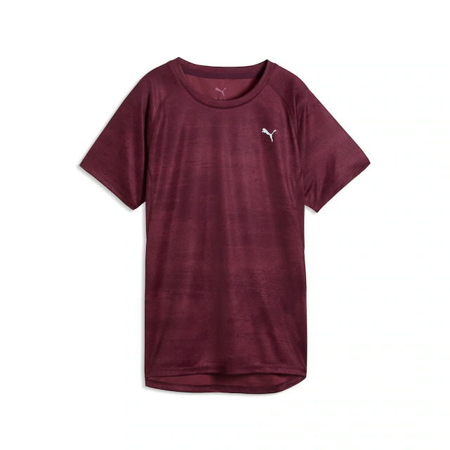PUMA Laufshirt »W RUN VELOCITY AOP TEE« T-Shirt, mit Rundhalsausschnitt, mit jamaikanischem Aufdruck