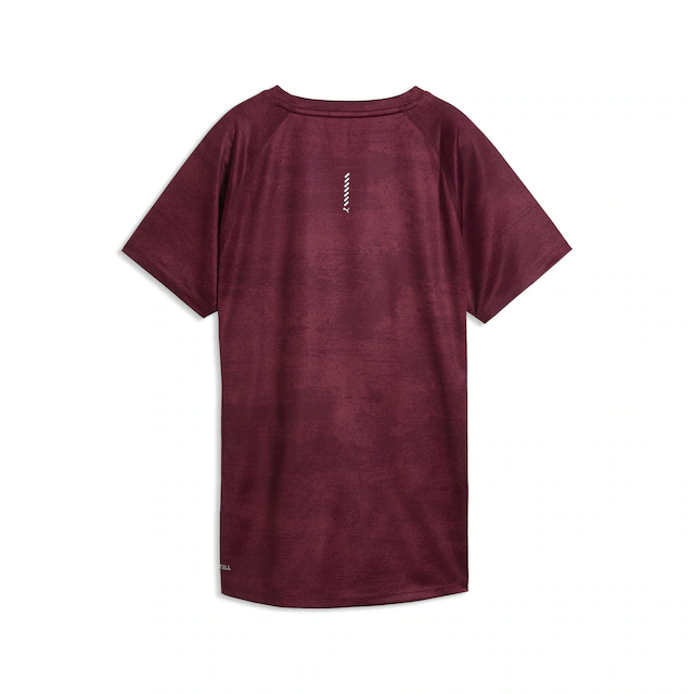 PUMA Laufshirt »W RUN VELOCITY AOP TEE« T-Shirt, mit Rundhalsausschnitt, mit jamaikanischem Aufdruck