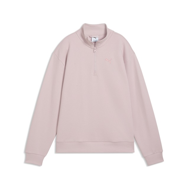 PUMA Langarmshirt »ESS ELEVATED STANDARD HALF-ZIP« mit sportlichem Stil, unifarbenes Design, ohne Kapuze, normale Länge