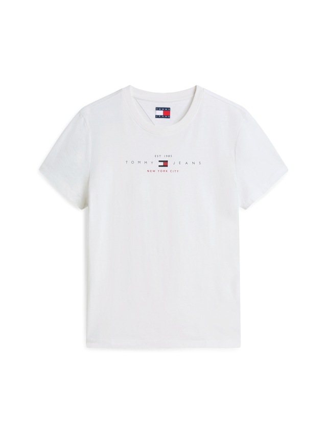 Tommy Jeans Kurzarmshirt »TJW REG US LINEAR SS TEE« Baumwollmischung, regular fit, Logo