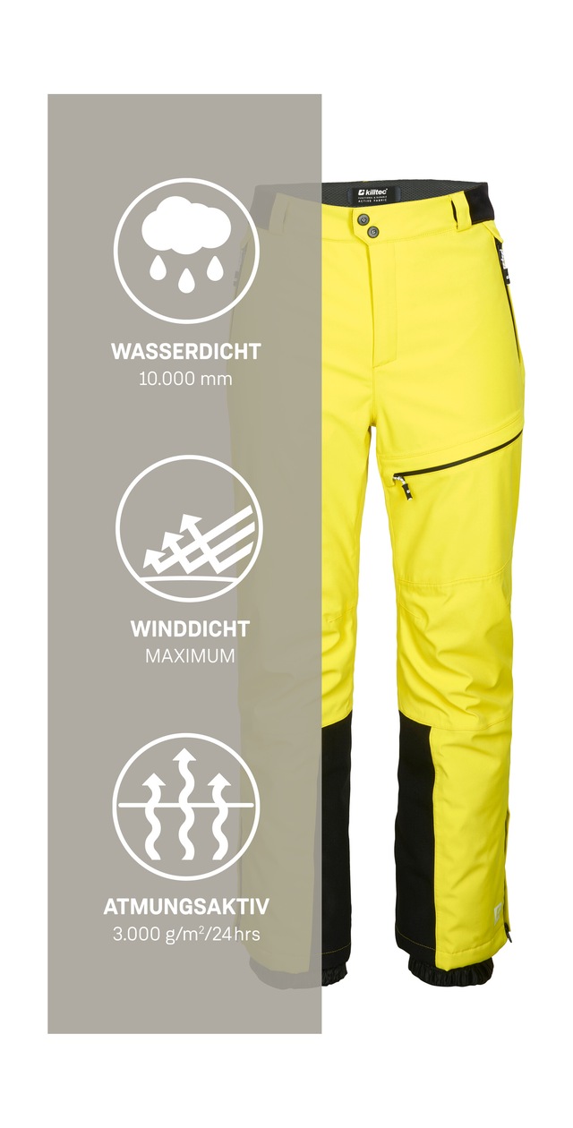 Killtec Skihose »KSW 279 MN SKI PNTS« Wind- und wasserdichte Skihose, atmungsaktiv, mit Schneefang