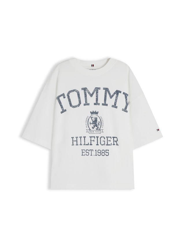 Tommy Hilfiger Kurzarmshirt »VARSITY CREST RLX SS T-SHIRT« Baumwolle, relaxed fit, Logoprint