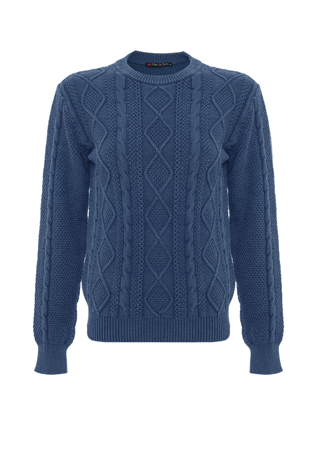 Cipo & Baxx Strickpullover »WP267« 1 mit Zopfmuster