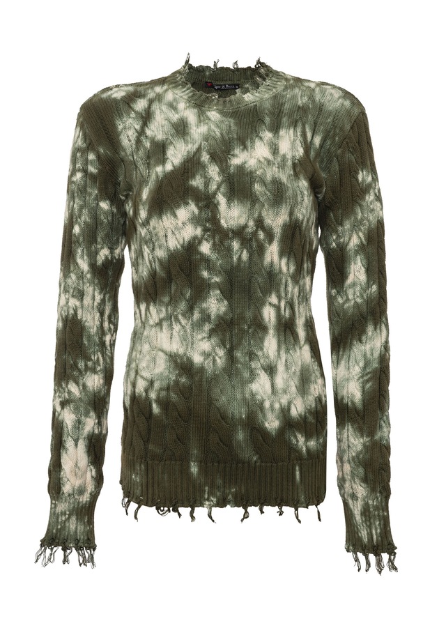 Cipo & Baxx Strickpullover »WP268« 1 Tie-Dye Optik