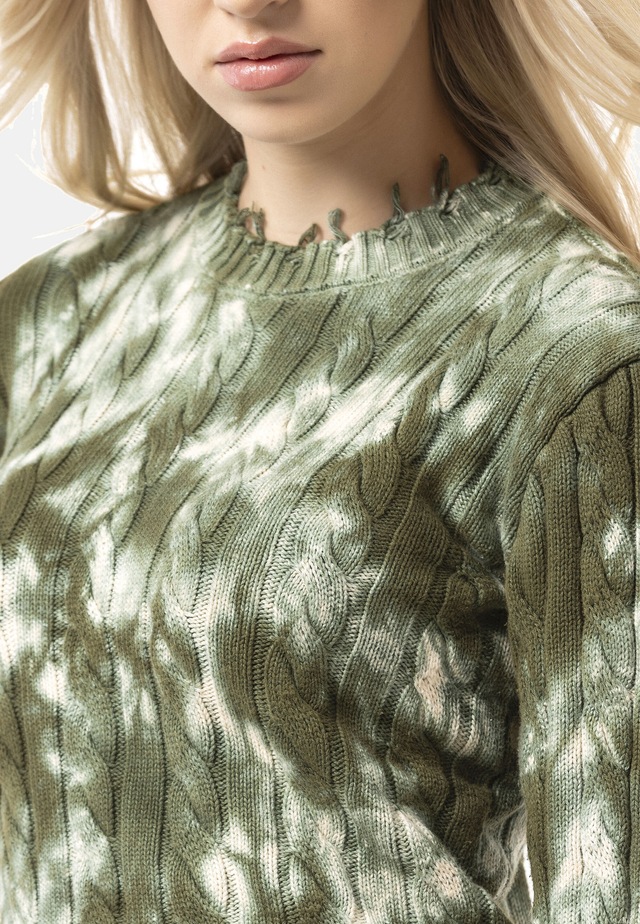 Cipo & Baxx Strickpullover »WP268« 1 Tie-Dye Optik