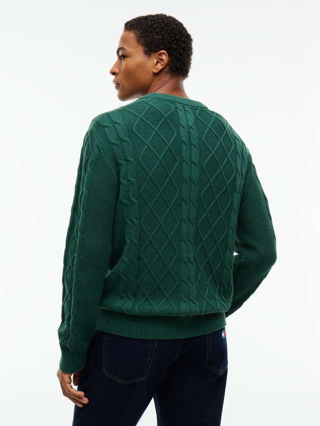 Tommy Jeans Rundhalspullover »TJM REG CABLE KNIT SWEATER«