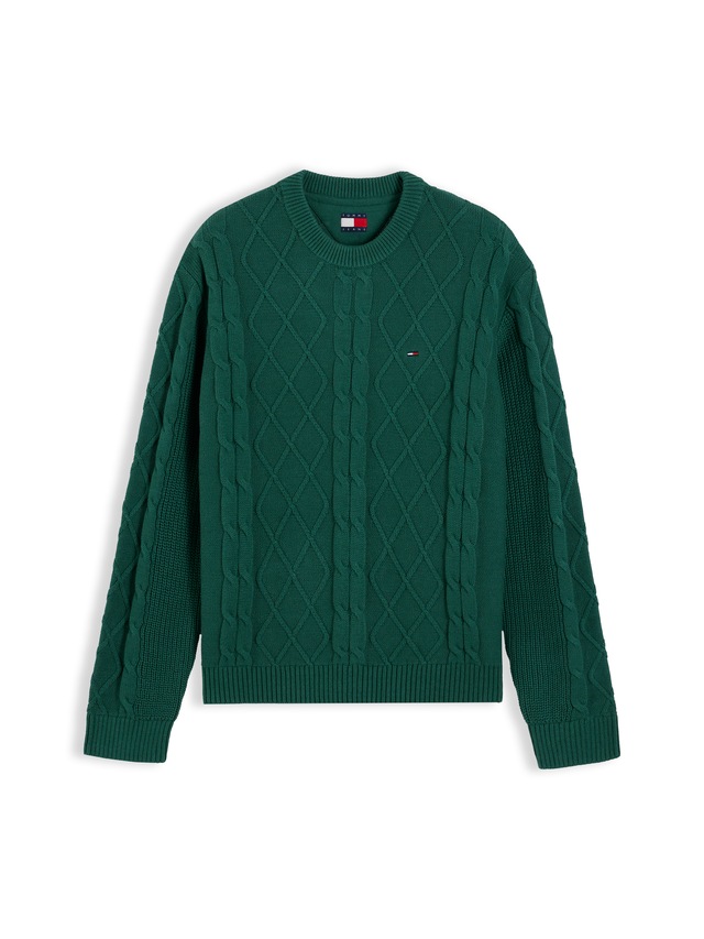 Tommy Jeans Rundhalspullover »TJM REG CABLE KNIT SWEATER«