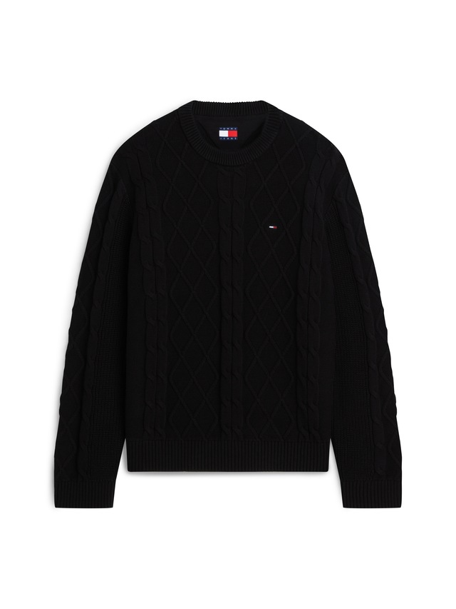 Tommy Jeans Rundhalspullover »TJM REG CABLE KNIT SWEATER«