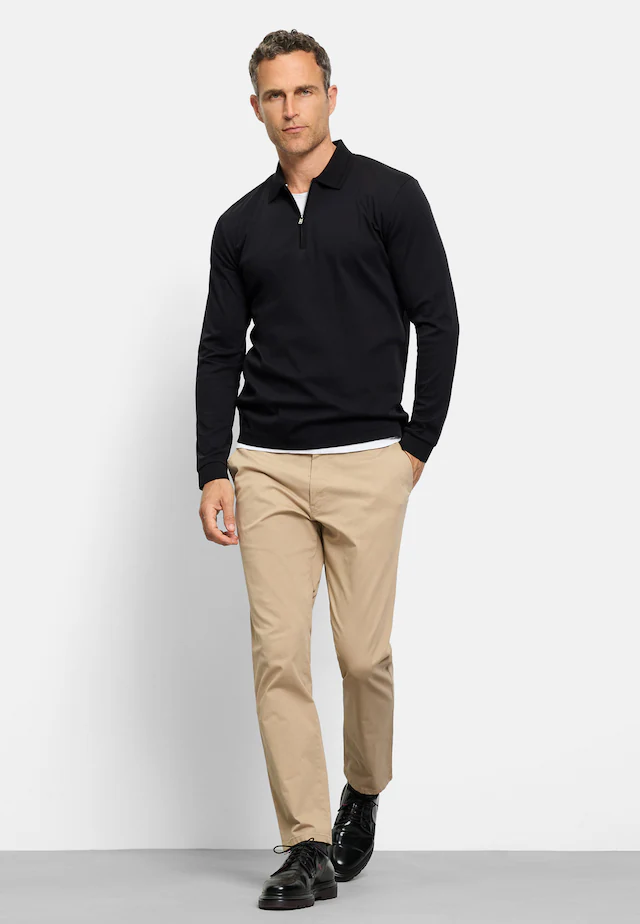 OLYMP Poloshirt »OLYMP Casual Wirk, Polo langarm«