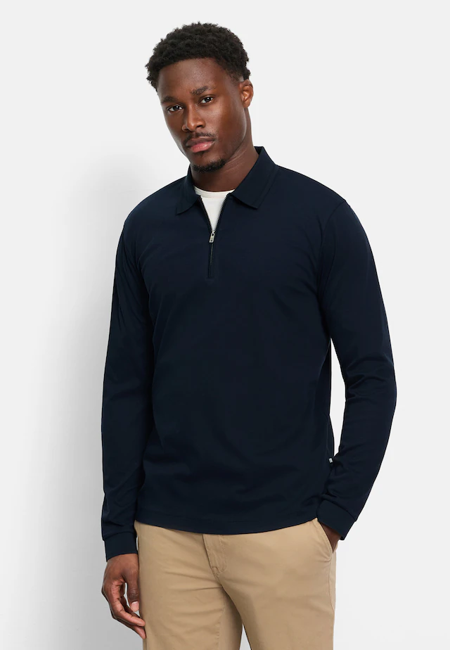 OLYMP Poloshirt »OLYMP Casual Wirk, Polo langarm«