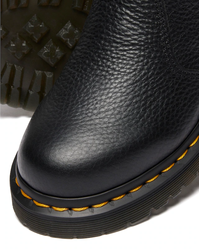 DR. MARTENS Winterboots »2976 Leonore II« Blockabsatz, Stiefelette, Schlupfboots mit Fellimitat am Schaftrand