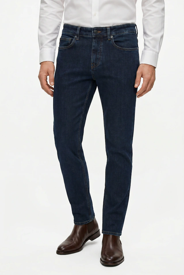 BOSS ORANGE »Delaware Soft-Motion-Denim« Schmale Passform Mittlere Leibhöhe