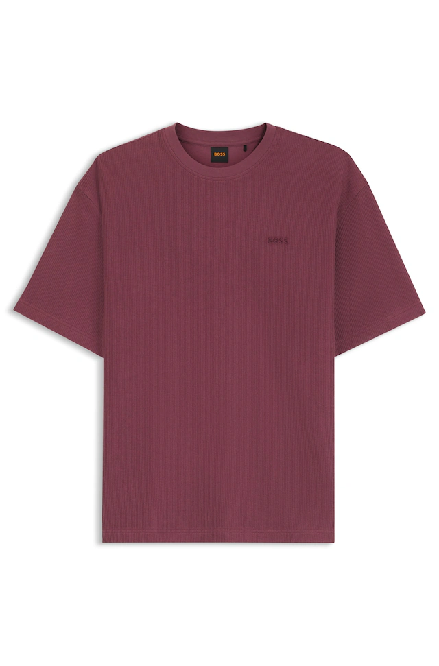 BOSS ORANGE T-Shirt Rundhalsausschnitt, Relaxed Fit, tonales Logo
