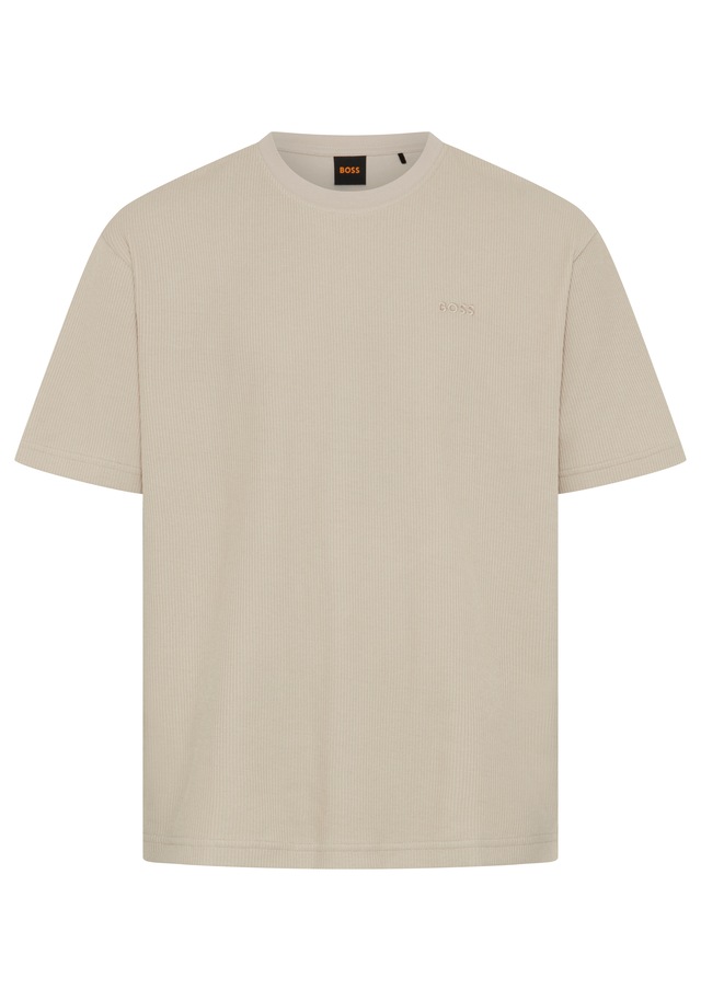 BOSS ORANGE T-Shirt Rundhalsausschnitt, Relaxed Fit, tonales Logo