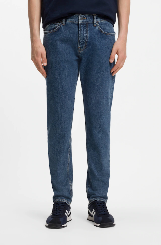 BOSS ORANGE Tapered-fit-Jeans »Onyx Comfor Fit Denim« Regular Tapered Fit, Stretch-Denim, Mittlere Bundhöhe