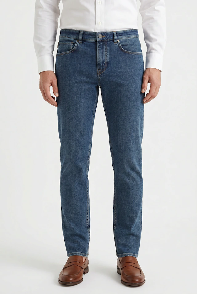 BOSS ORANGE 5-Pocket-Jeans »RE.MAINE« Regular Fit, Baumwoll-Mix, used washed