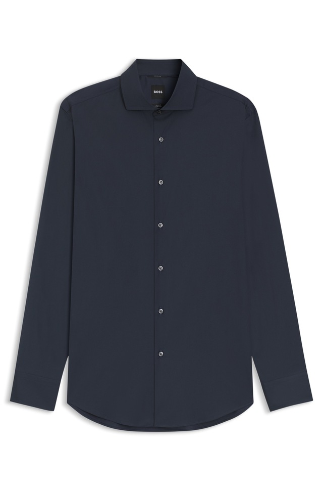 BOSS Businesshemd Slim-Fit, Stretch-Baumwollmix, bügelleicht