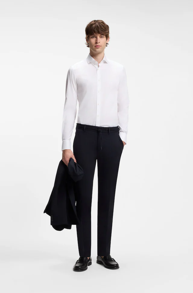 BOSS Businesshemd Slim-Fit, Stretch-Baumwollmix, bügelleicht