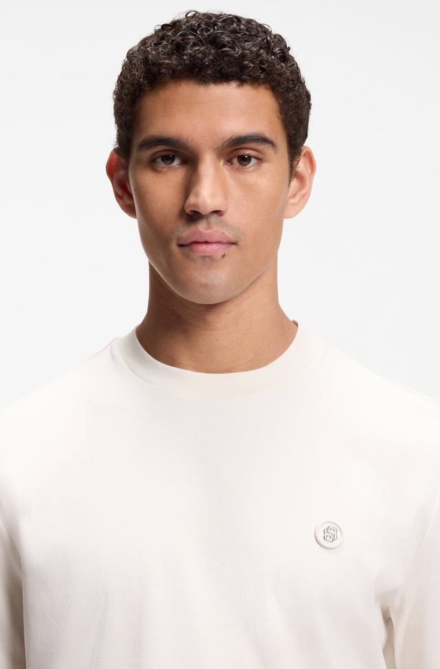 BOSS T-Shirt »C-Taut« Regular Fit, reine Baumwolle, BOSS-Logo