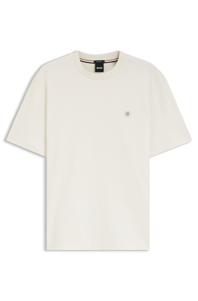 BOSS T-Shirt »C-Taut« Regular Fit, reine Baumwolle, BOSS-Logo