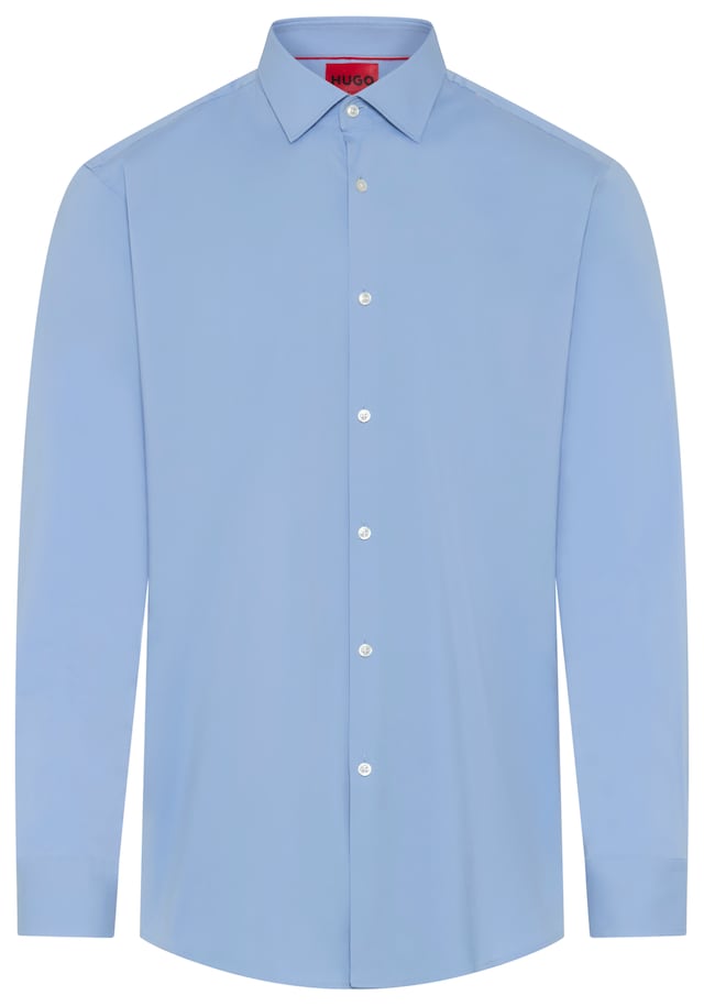 HUGO Businesshemd »Kenno Stretch-Cotton« Kentkragen, Slim Fit, Baumwoll-Mix