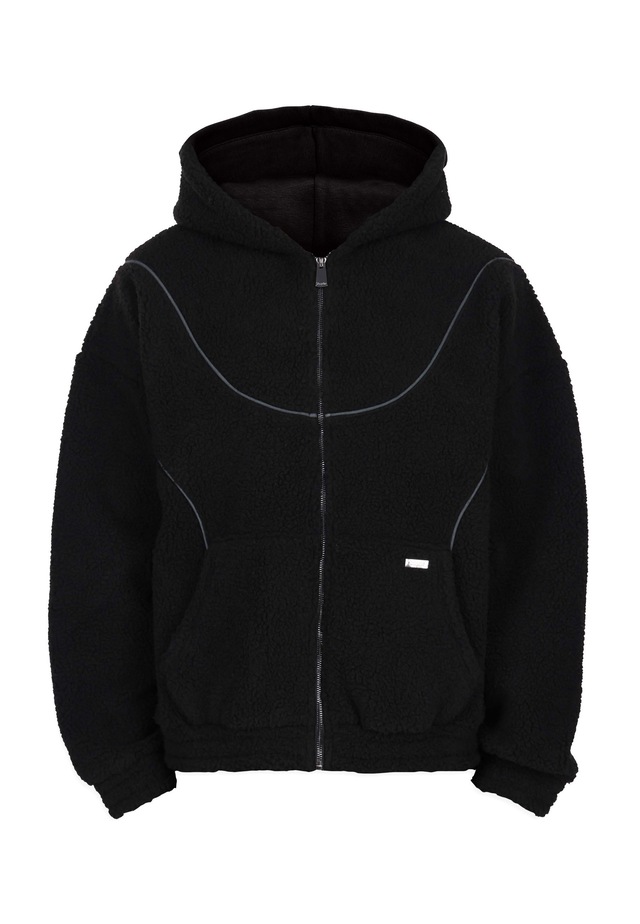 Dropsize Sweatjacke »Dropsize WAVY TEDDY ZIP HOODIE«