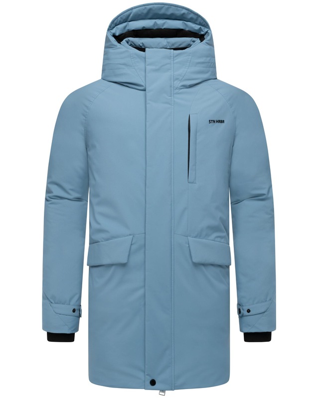 Stone Harbour Wintermantel »Emriis XX« Warmer Herren Mantel mit Magnet-Knöpfen