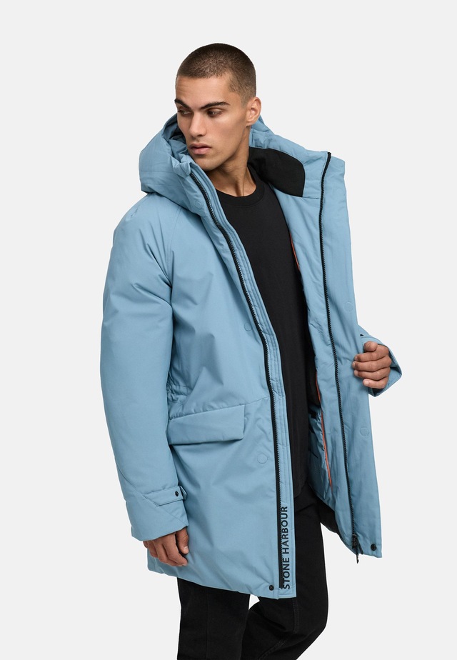 Stone Harbour Wintermantel »Emriis XX« Warmer Herren Mantel mit Magnet-Knöpfen