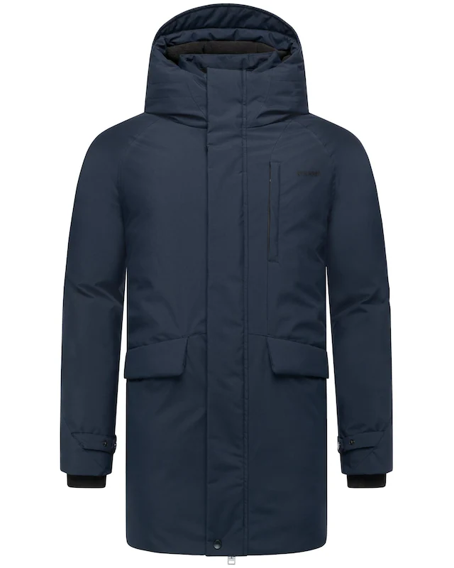 Stone Harbour Wintermantel »Emriis XX« Warmer Herren Mantel mit Magnet-Knöpfen