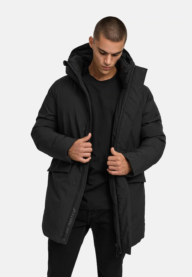 Stone Harbour Wintermantel »Emriis XX« Warmer Herren Mantel mit Magnet-Knöpfen