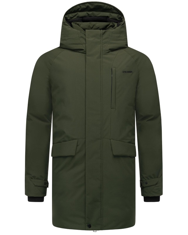 Stone Harbour Wintermantel »Emriis XX« Warmer Herren Mantel mit Magnet-Knöpfen