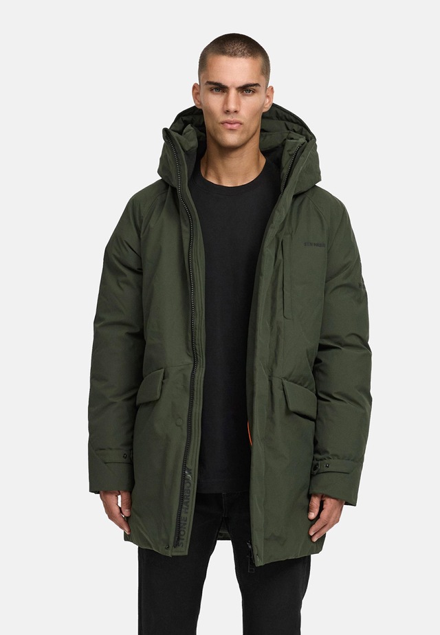 Stone Harbour Wintermantel »Emriis XX« Warmer Herren Mantel mit Magnet-Knöpfen