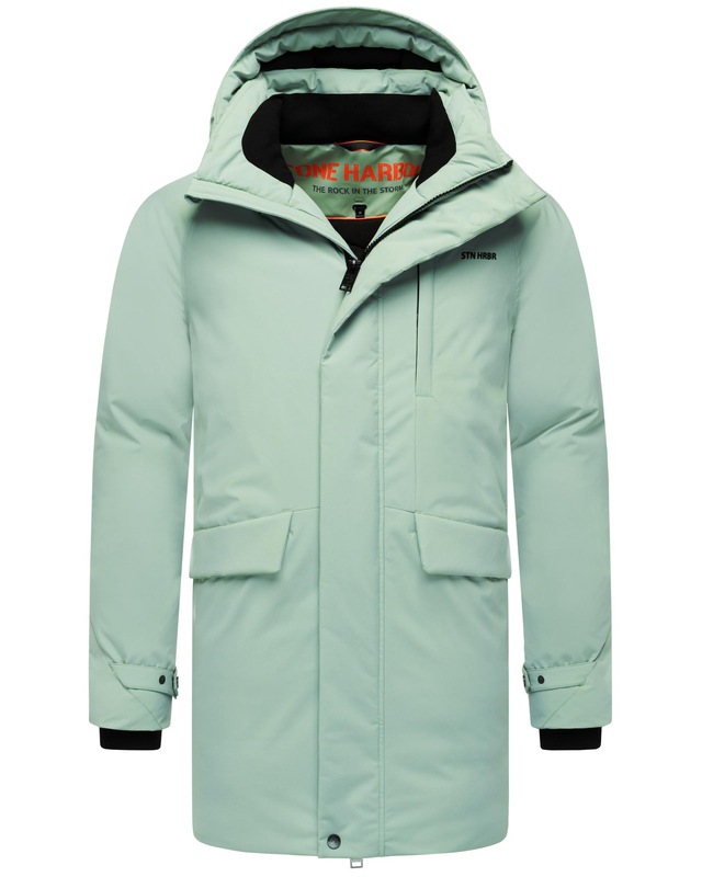 Stone Harbour Wintermantel »Emriis XX« Warmer Herren Mantel mit Magnet-Knöpfen