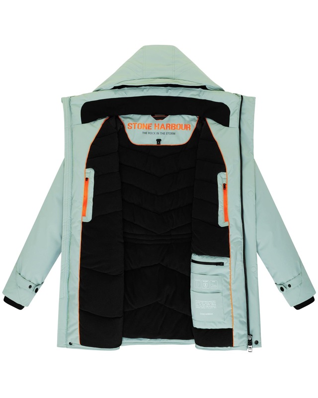 Stone Harbour Wintermantel »Emriis XX« Warmer Herren Mantel mit Magnet-Knöpfen