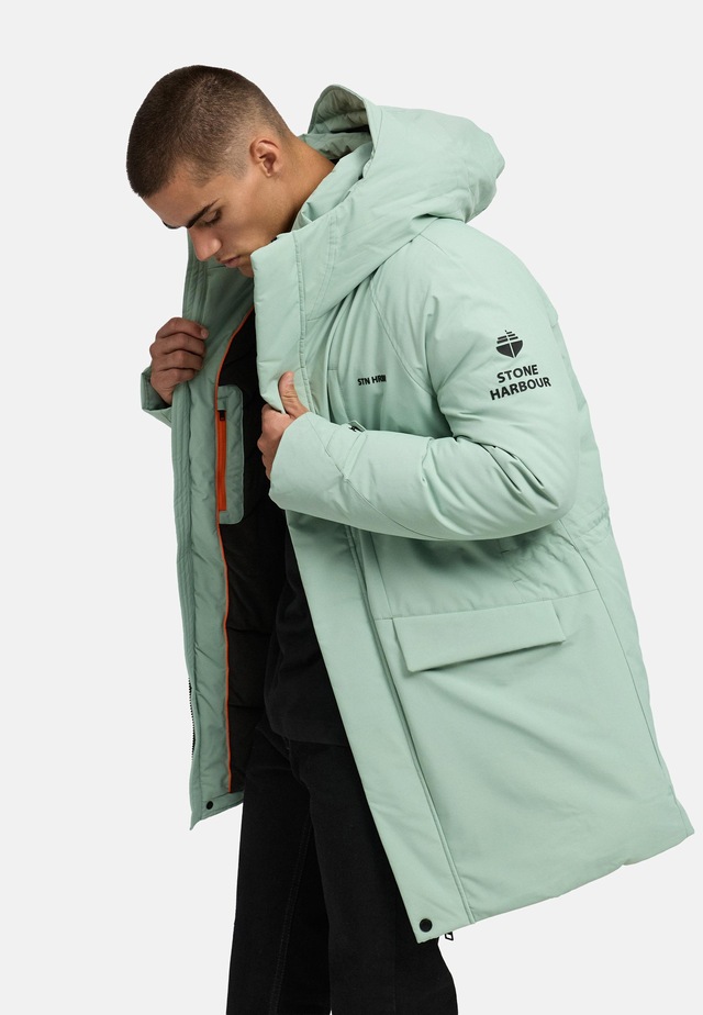Stone Harbour Wintermantel »Emriis XX« Warmer Herren Mantel mit Magnet-Knöpfen