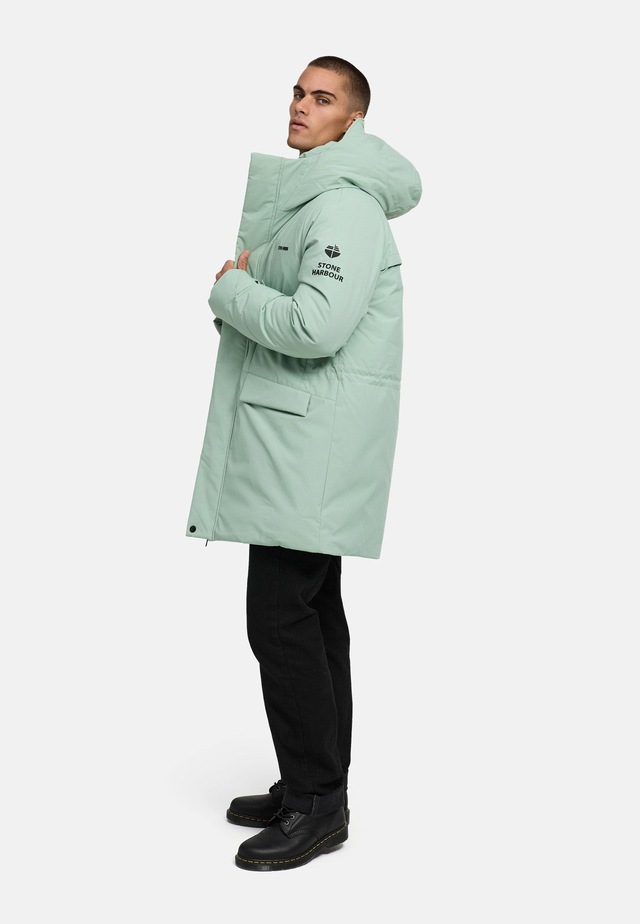 Stone Harbour Wintermantel »Emriis XX« Warmer Herren Mantel mit Magnet-Knöpfen
