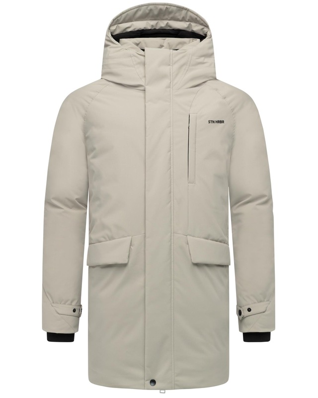 Stone Harbour Wintermantel »Emriis XX« Warmer Herren Mantel mit Magnet-Knöpfen
