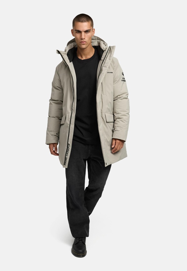 Stone Harbour Wintermantel »Emriis XX« Warmer Herren Mantel mit Magnet-Knöpfen