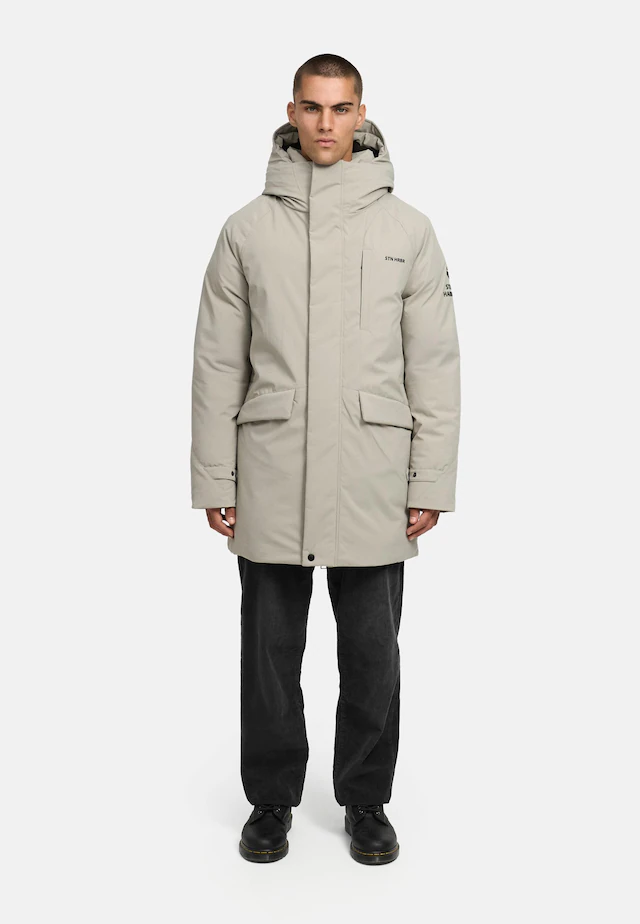 Stone Harbour Wintermantel »Emriis XX« Warmer Herren Mantel mit Magnet-Knöpfen