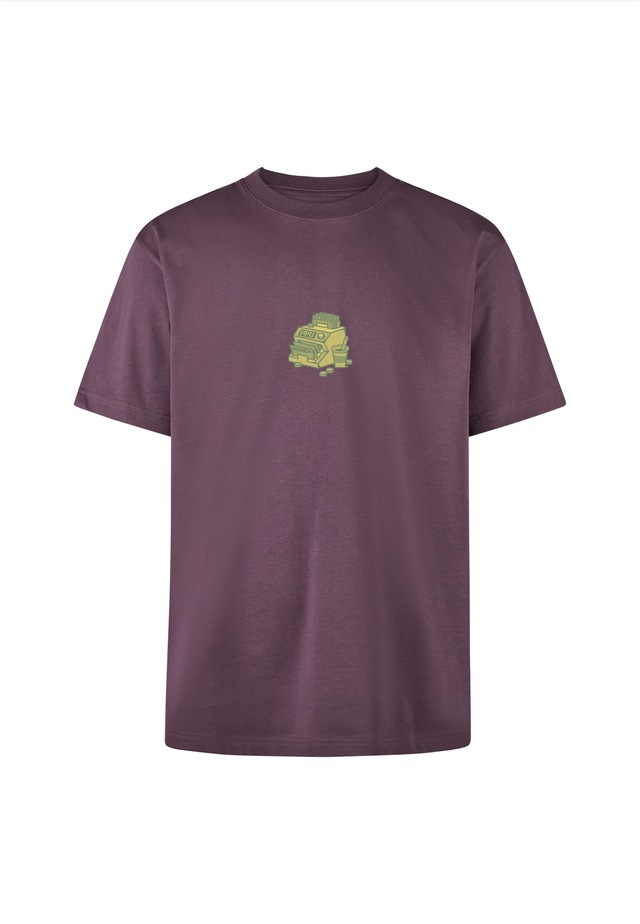 Cleptomanicx T-Shirt mit coolem Front- und Rückenprint